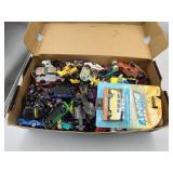 Box of Hot Wheels and More