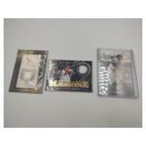 3 Baseball Game Used Patch Cards