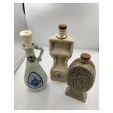 3 Jim Beam Decanters