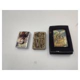 Tiger, Bee and Camo Zippo Lighters