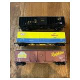 Vtg Model Train Boxcars 7''