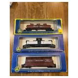 AHM HO Scale Train Cars in Box 10''