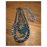 Vtg Multi-Strand Beaded Necklaces