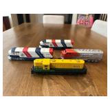 Four Vtg Model Trains7.5' long