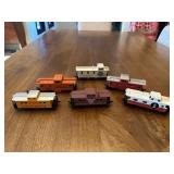 Six Vtg Model Train Cabooses5' long