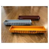 Three Model Train Cars