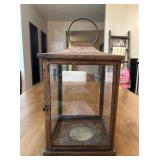 Vtg Rustic Copper Lantern8.75×8.75×16.25