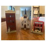 Vtg Train Town Building Models