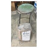 Vtg. Metal Stool and Kappler Protective Suit