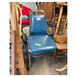 Two Blue Upholstered Chairs