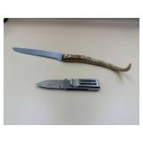 Two Knives - Antler & Folding