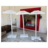 3 Wood Shirt Display Stands ~30' Tall