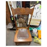 Six Antique Wooden Chairs
