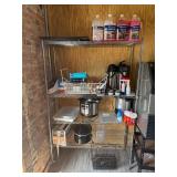 Metal Rack with Contents, 48x18x72