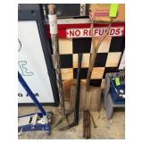 Tools and Wood Slab Lot