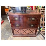 Victrola Record Player Console Cabinet