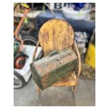 Metal Chair and Toolbox