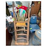 Rustic Steel Hand Truck with Metal Wheels