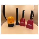 Emergency Beacon, Flashlight, and Hand Bells