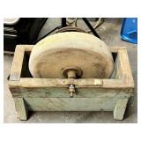 Manual Grinding Stone With Wooden Frame