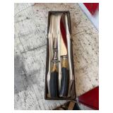 Carving Set with Antler Handles