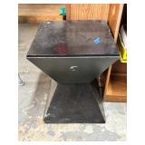 Black Geometric Pedestal Stand