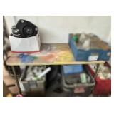Metal Workshop Table with Painted Surface
