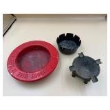 Three Vintage Ashtrays