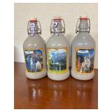 3 Neuschwanstein Themed Ceramic Bottles