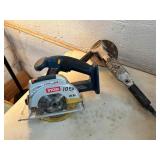 Ryobi 18V Circular Saw and Pneumatic Angle Grinder