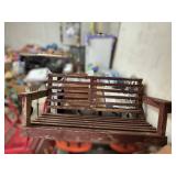 Wooden Slatted Outdoor Bench