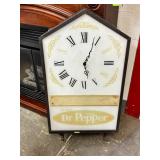 Dr. Pepper Electric Clock With Light Feature