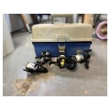 Plano Tackle Box with Five Fishing Reels