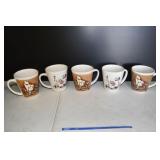 Set of 5 Coffee Mugs