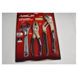 New Husky 3 Pc Pliers & Wrench Set