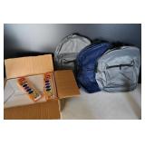 3 NWT Child's Backpacks w/ Box of New Paint