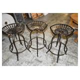 Set of 4 Adjustable Tractor Seat Bar Stools