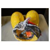 Set of 3 Yellow Safety Hard Hats