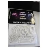 LED Happy Birthday Neon Wall Sign