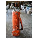 Vtg UT Vols Big Orange Caravan Golf Bag