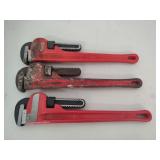 (3) 18" Pipe Wrenches