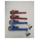 (4) 10" Pipe Wrenches