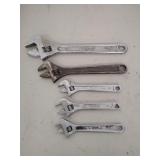 5 Adjustable Wrenches