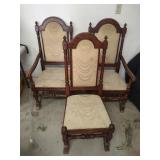3 Neo-Renaissance Style Chairs