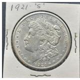 1921-S Morgan Silver Dollar