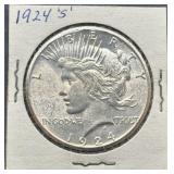 1924-S Peace Silver Dollar