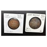 1830s Trade and Hard Times Tokens