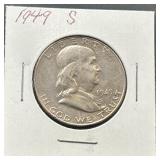 1949-S Franklin Half Dollar Coin