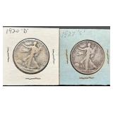 Walking Liberty Half Dollars (1920, 1927)