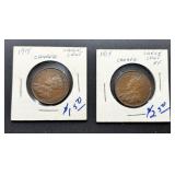 1914 and 1919 Canada Large Cents